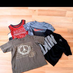 4 Short sleeve/tank shirts 2T (2 Nike- 1 Swish Sports-1 Kenneth Cole)